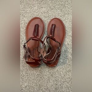 American Eagle Outfitters Brown Leather Sandals